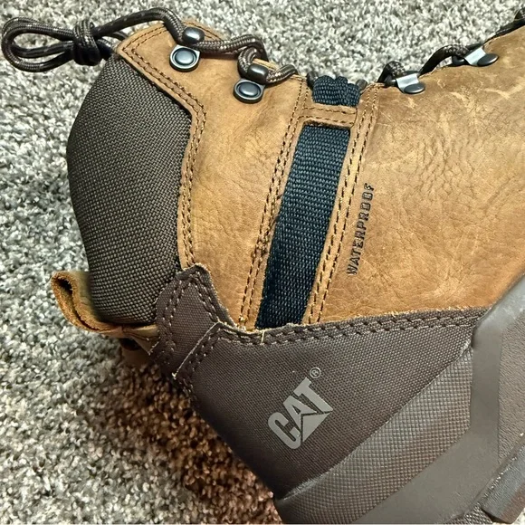 Caterpillar Men's Accomplice X Waterproof Steel Toe 6 Work Boots Brown Size 14